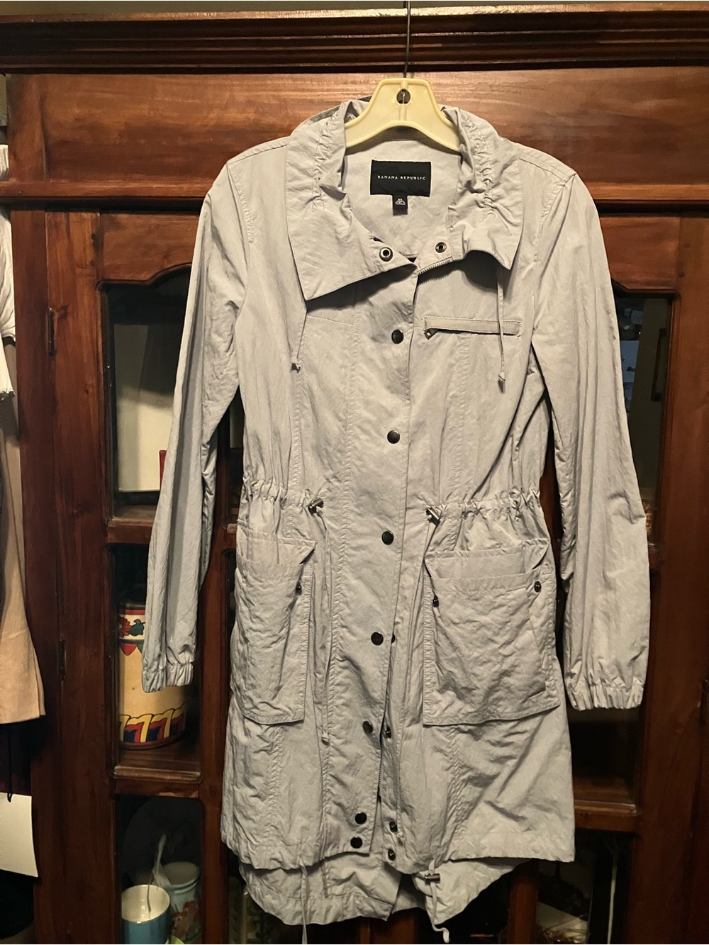Banana Republic Light Blue Utility Anorak Jacket